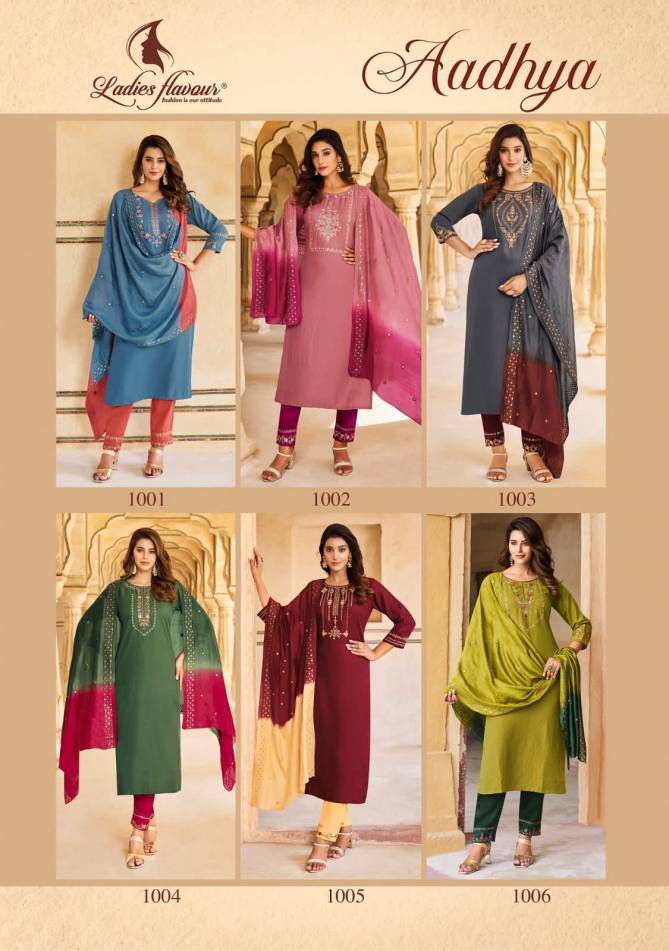 Aadhya By Ladies Flavour Embroidery Readymade Suits